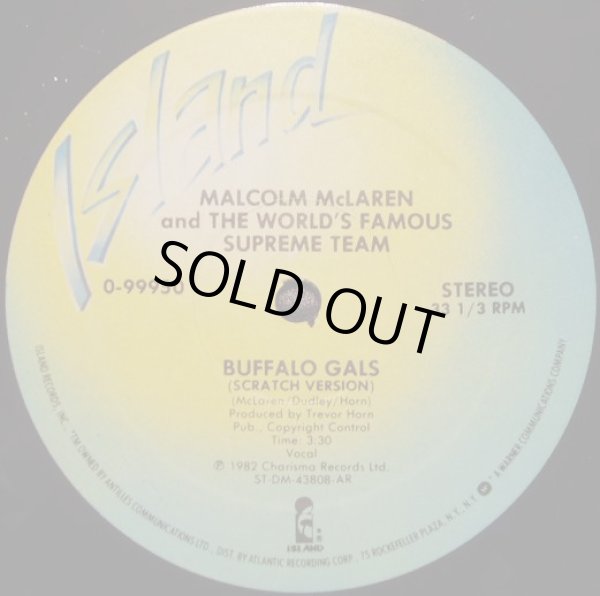 画像2: Malcolm McLaren And The World's Famous Supreme Team	 - Buffalo Gals/She's Looking Like A Hobo  12"