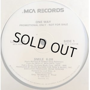 画像: One Way - Smile (6:08/Instrumental-Scratch-Dub Version 8:10)  12"