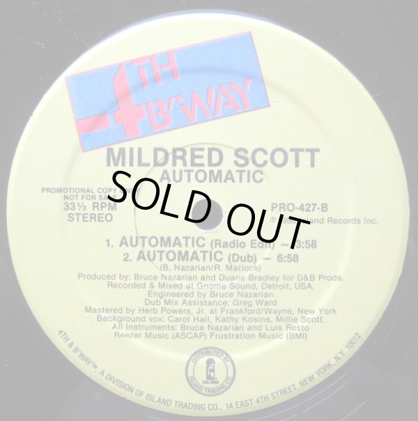 画像2: Mildred Scott - Automatic (4 Vers Promo！) 12"