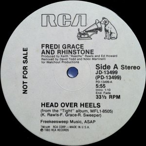 画像: Fredi Grace And Rhinstone - Head Over Heels  12"