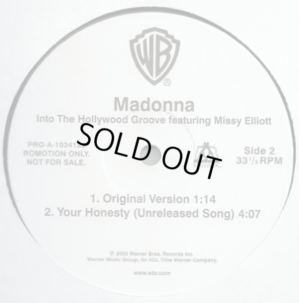 画像2: Madonna - Into The Hollywood Groove/Your Honesty  12"