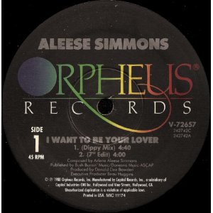 画像: Aleese Simmons - I Want To Be Your Lover 12"