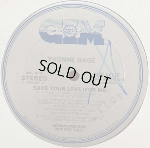 画像2: Yvonne Gage - Love's Gonna Pay You Back/Save Your Love For Me  12"