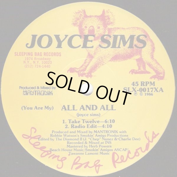 画像1: Joyce Sims - All And All  12" 