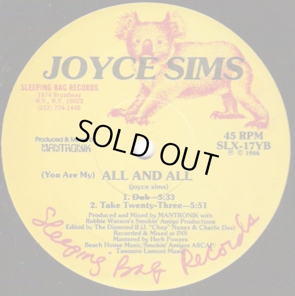 画像2: Joyce Sims - All And All  12" 