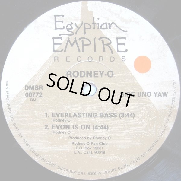 画像1: Rodney O - Everlasting Bass/Evon Is On/Your Chance To Rock  12"