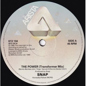 画像: Snap - The Power (Transformer Mix/Generator Mix) 12" 