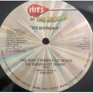 画像: Deboniar - We Don't Wanna Sit Down, We Wanna Git Down  12" 