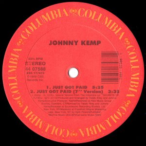 画像: Johnny Kemp - Just Got Paid 12" 