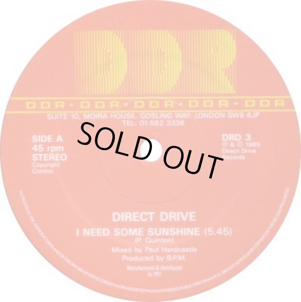 画像1: Direct Drive - I Need Some Sunshine/Pass The Paper Remix  12"