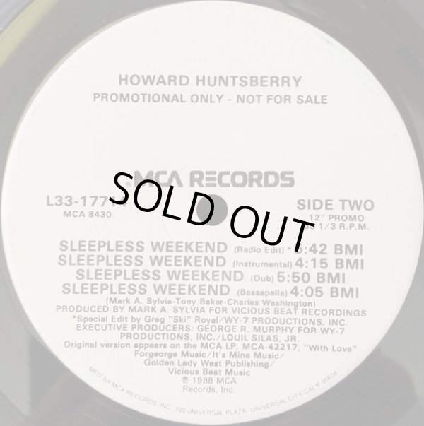 画像2: Howard Huntsberry - Sleepless Weekend (5Vers)  12"