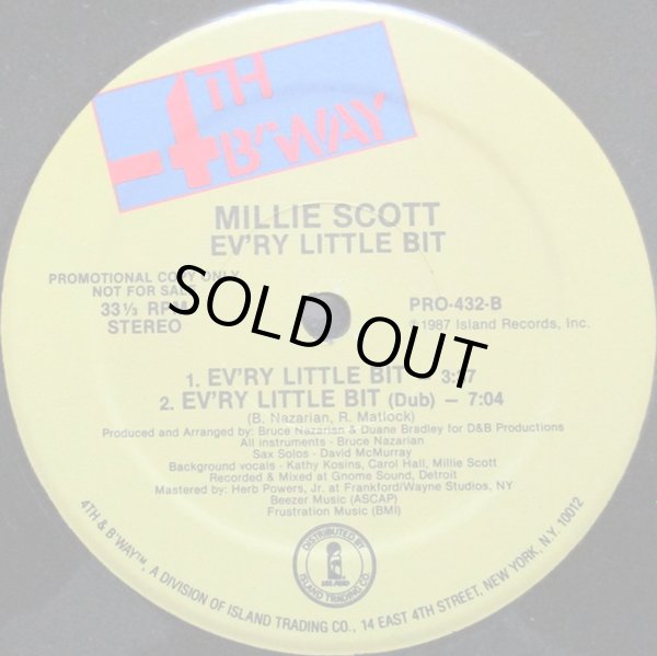 画像2: Millie Scott - Ev'ry Little Bit (4Vers Promo) 12"