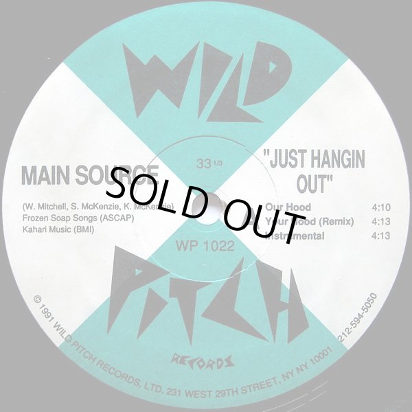 画像3: Main Source - Just Hangin' Out/Live At The Barbeque  12"