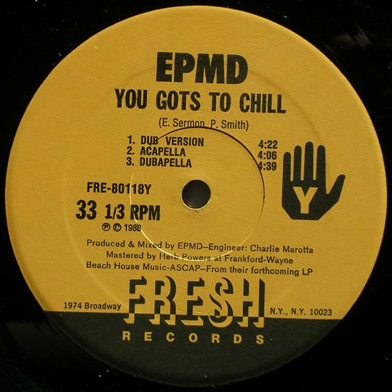 画像3: EPMD - You Gots To Chill  12"