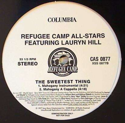 画像2: Refugee Camp All Stars Featuring Lauryn Hill - The Sweetest Thing (Mahogany Mix)  12"