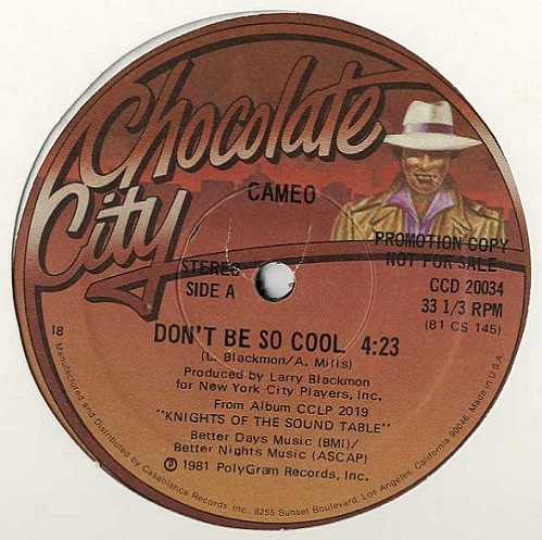 画像1: Cameo - Don't Be So Cool/I Never Knew  12" 