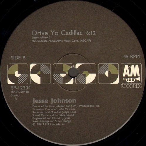 画像3: Jesse Johnson - Crazay feat:Sly Stone/Drive Yo Cadillac  12"