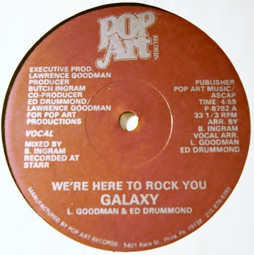 画像1: Galaxy - We're Here To Rock You  12" 