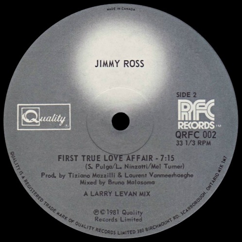 画像2: Jimmy Ross - First True Love Affair  12" 