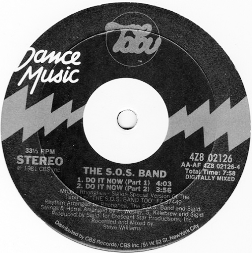 画像2: The S.O.S. Band - Do It Now (Long Vers/Part 1/Part 2)  12"