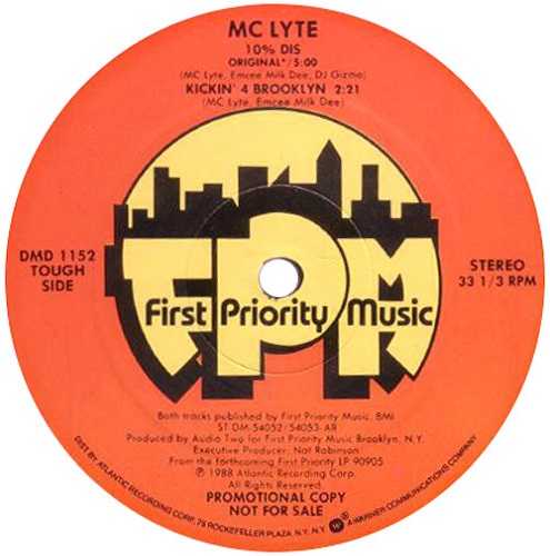 画像2: MC Lyte - 10% Dis/Kickin' 4 Brooklyn  12"