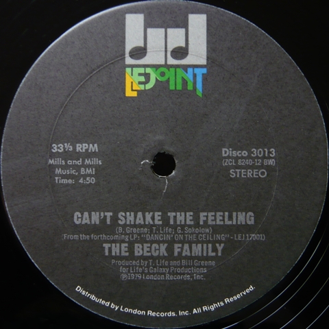 画像1: The Beck Family - Can't Shake The Feeling  12" 