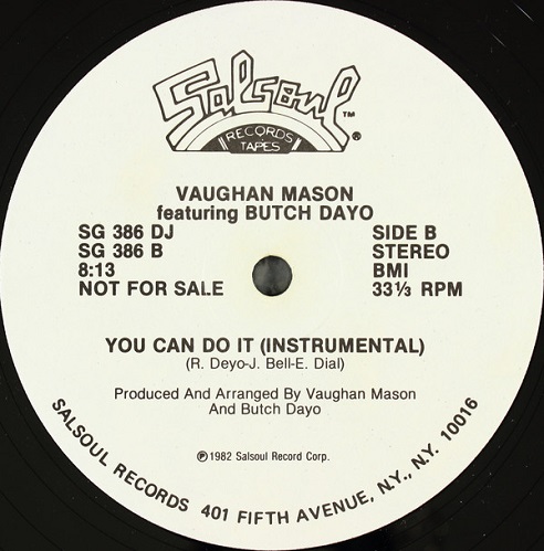 画像2: Vaughan Mason featuring Butch Dayo - You Can Do It  12"