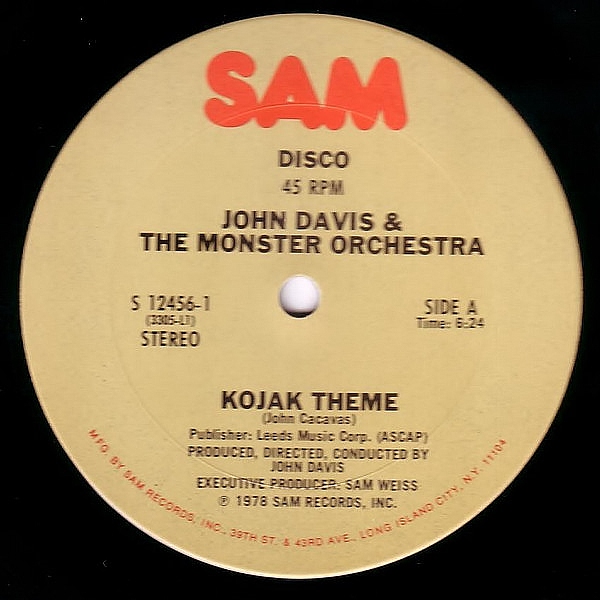 画像1: John Davis & The Monster Orchestra - Kojak Theme/Whatever Happened To (Me And You)  12"