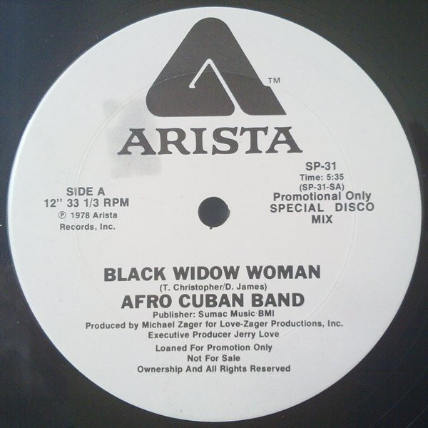 画像1: Afro Cuban Band - Black Widow Woman/Delicado  12" 