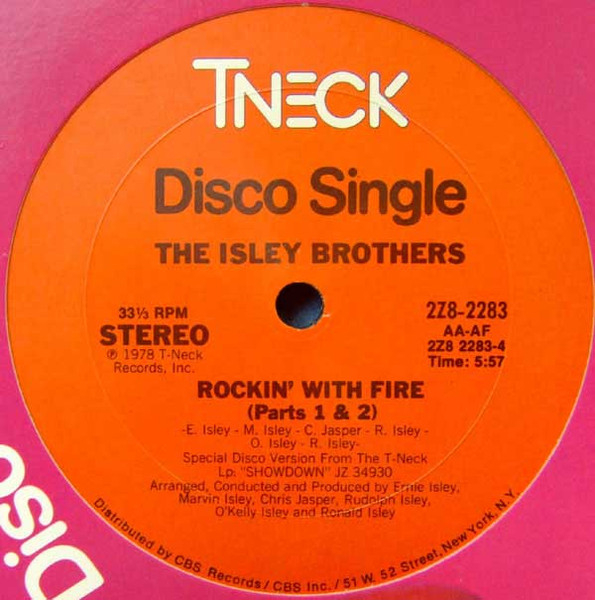 ISLEY BROTHERS I WANNA BE WITH YOU ROCKIN' WITH FIRE 12