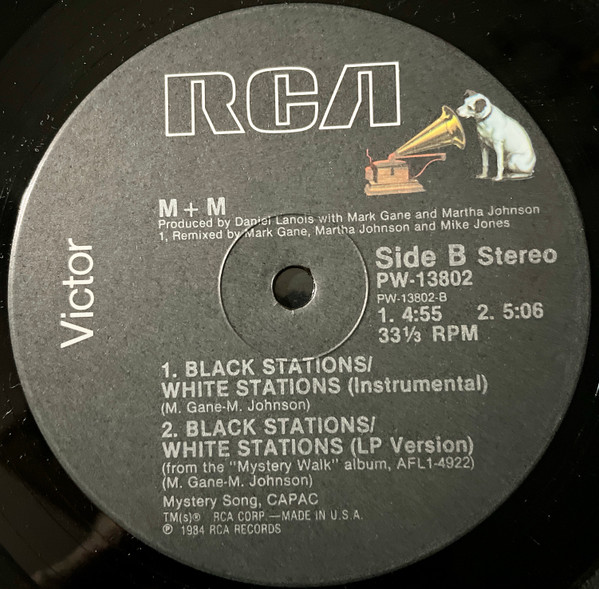 画像2: M + M - Black Stations/White Stations   12"