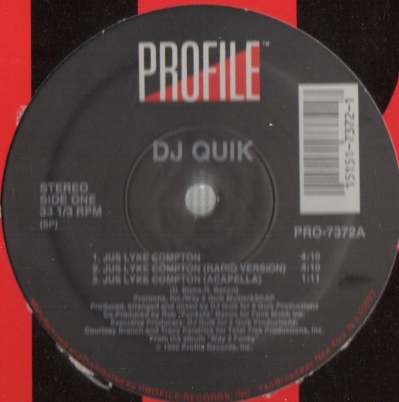 画像1: DJ Quik - Jus Lyke Compton/Niggaz Still Trippin'  12" 