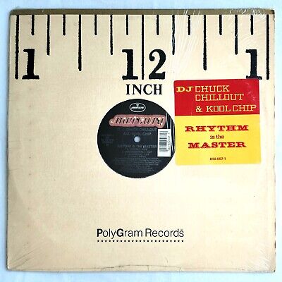 画像1: D.J Chuck Chillout & Kool Chip - Rhythm Is The Master/Time To Rhyme  12" 