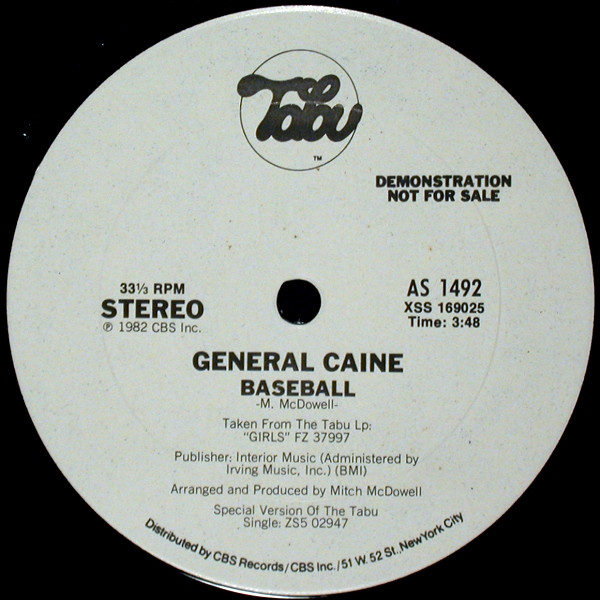 画像2: General Caine - Girls/Baseball  12"