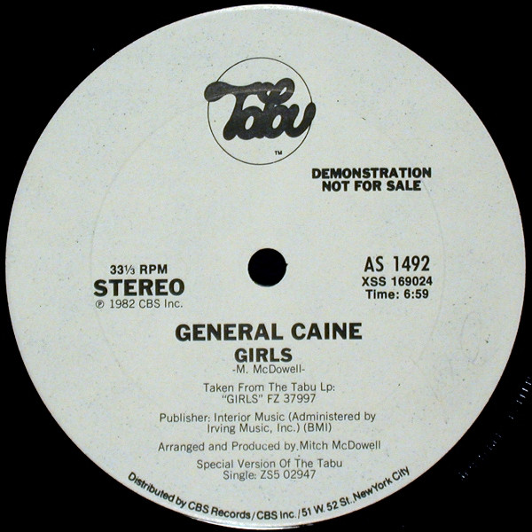 画像1: General Caine - Girls/Baseball  12"