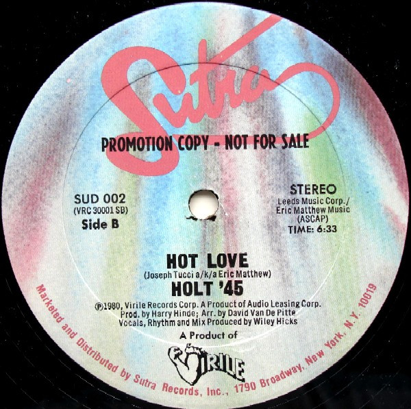 画像2: Holt '45 - Ain't Got Time/Hot Love  12"