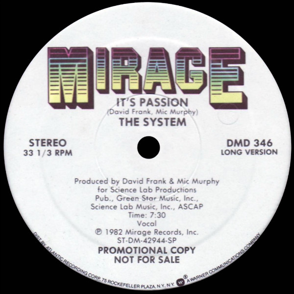 画像1: The System - It's Passion  12"