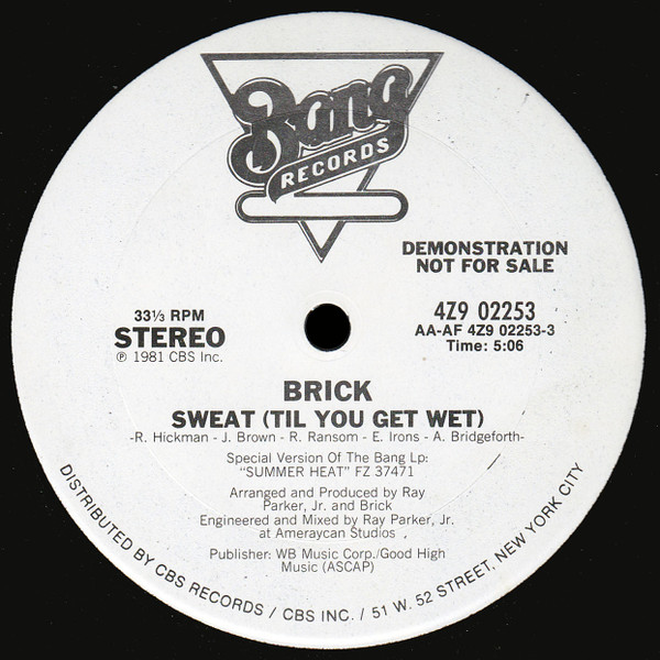 画像1: Brick - Sweat (Til You Get Wet) 12"