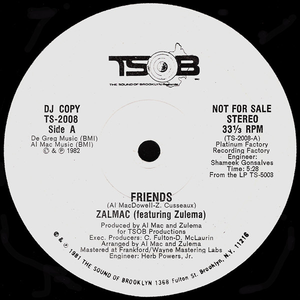 画像1: Zalmac Featuring Zulema - Friends  12"