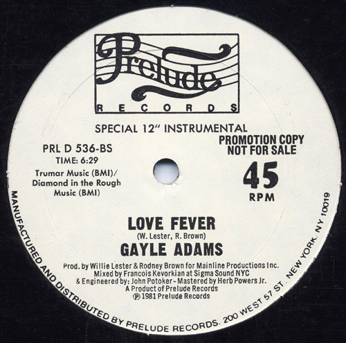 画像2: Gayle Adams - Love Fever  12"