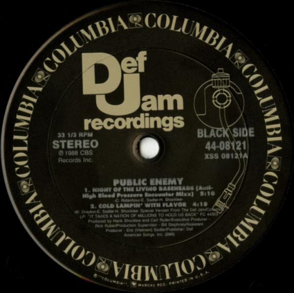 画像1: Public Enemy - Night Of The Living Baseheads/Cold Lampin' With Flavor/Terminator X To The Edge Of Panic  12"