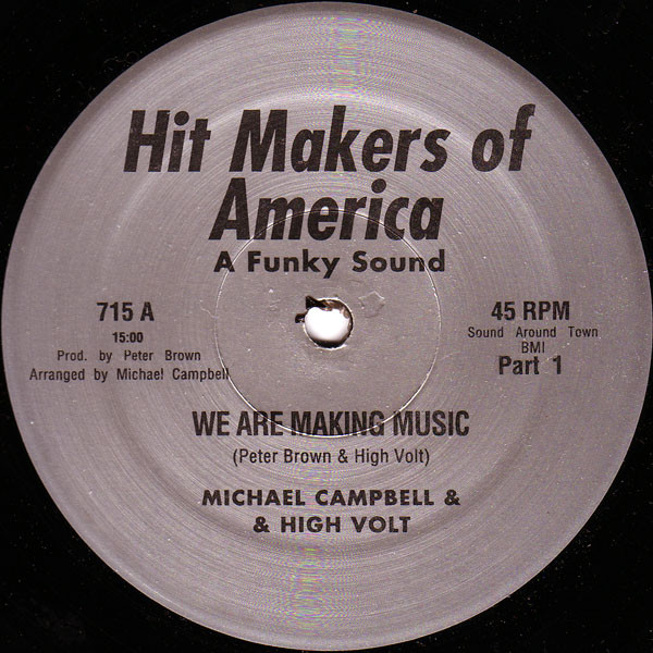 画像1: Michael Campbell & High Volt - We Are Making Music  12"