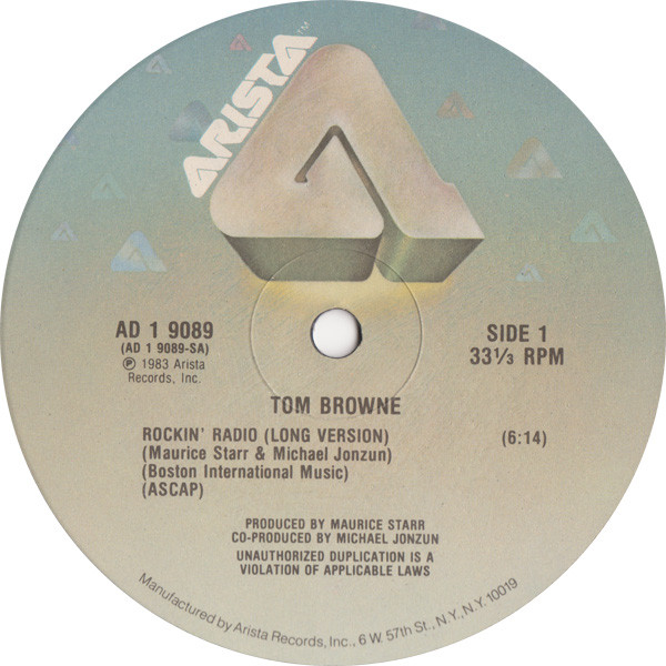 画像1: Tom Browne - Rockin' Radio/Angeline  12"