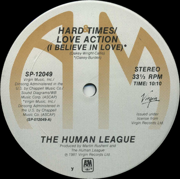 画像1: The Human League - Hard Times/Love Action  12"