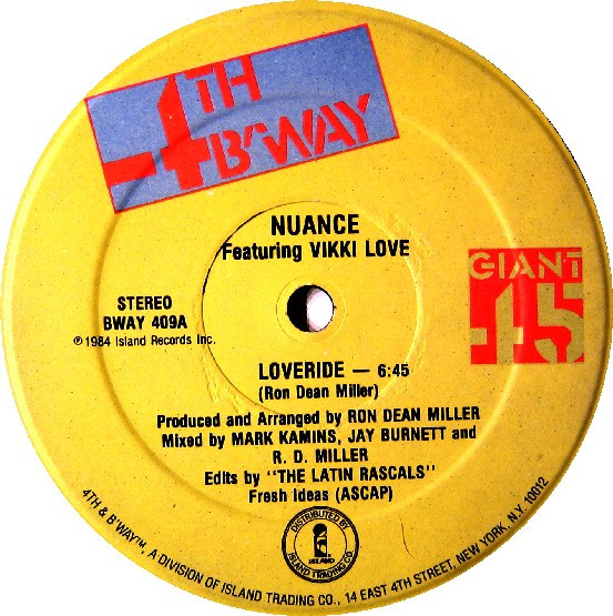 画像1: Nuance Featuring Vikki Love - Loveride  12" 