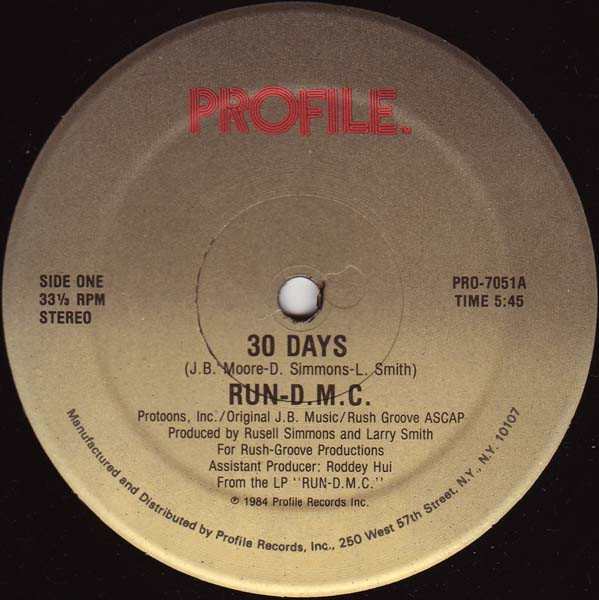 画像1: Run-D.M.C. - 30 Days  12"