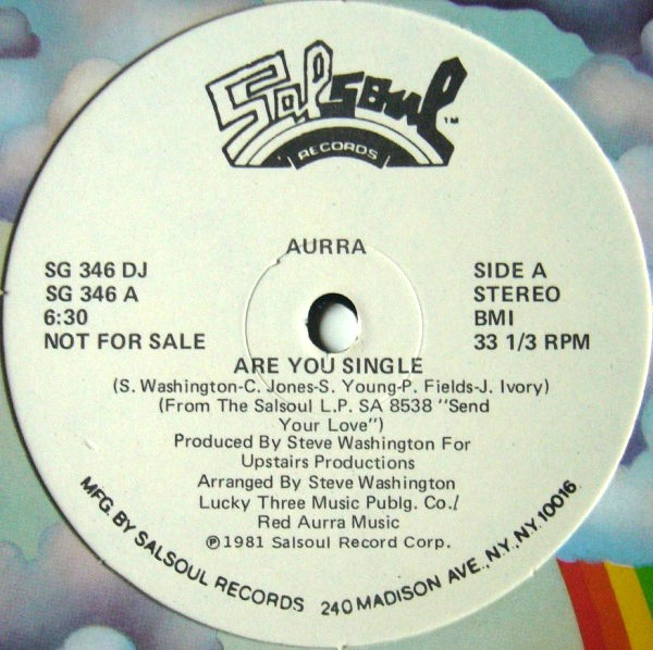 画像1: Aurra - Are You Single/Living Too Fast 12"