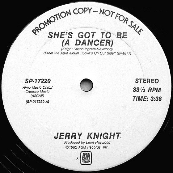 画像1: Jerry Knight - She's Got To Be (A Dancer) 12"