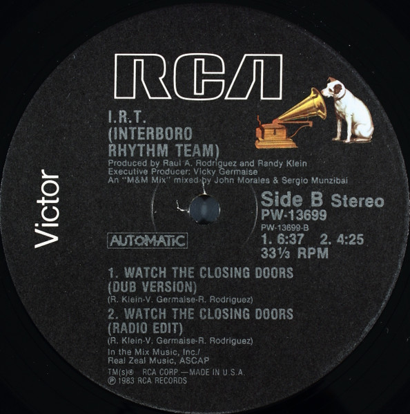 画像2: I.R.T(Interboro Rhythm Team) - Watch The Closing Doors  12"